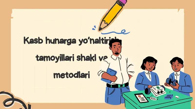 kasb hunarga yo'naltirishning tamoyillari, shakli va metodlari
