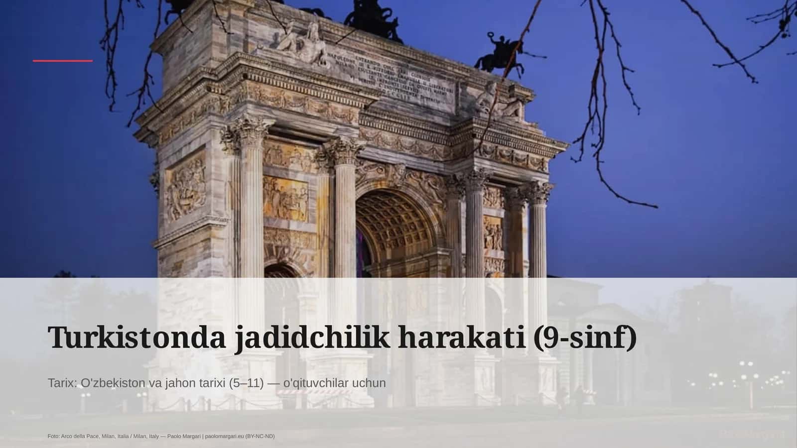 Turkistonda jadidchilik harakati (9-sinf)