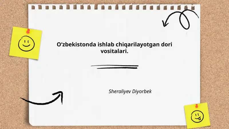 Oʻzbekistonda dori vositalari ishlab chiqarish tarixi