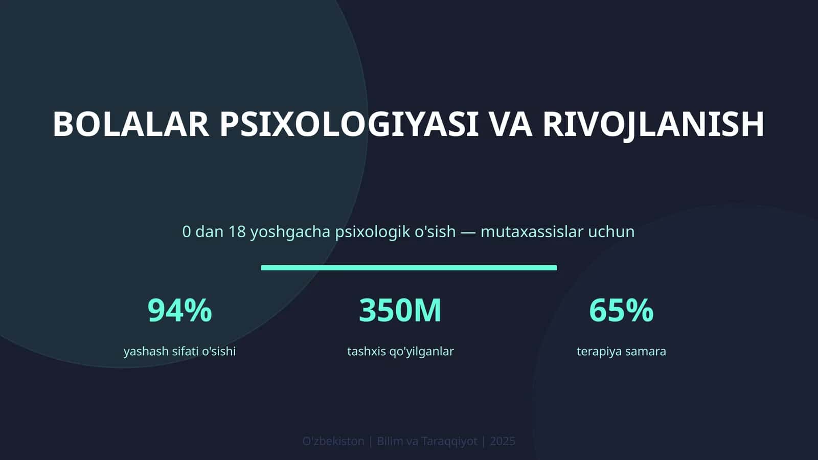 BOLALAR PSIXOLOGIYASI VA RIVOJLANISH