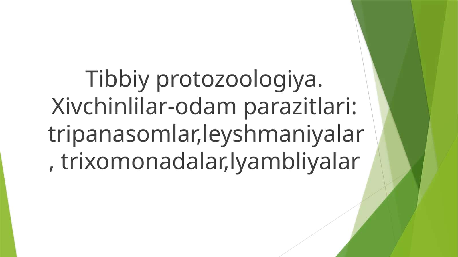 Tibbiy protozoologiya