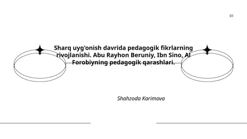 Sharq uyg'onish davrida pedagogik fikrlarning rivojlanishi