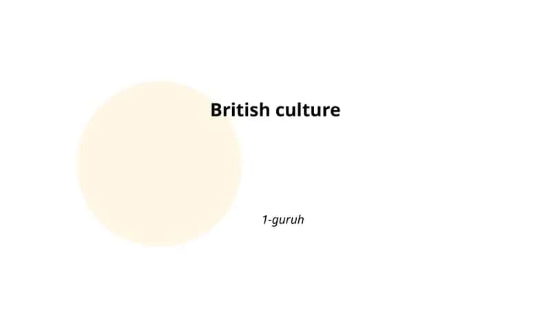 British culture