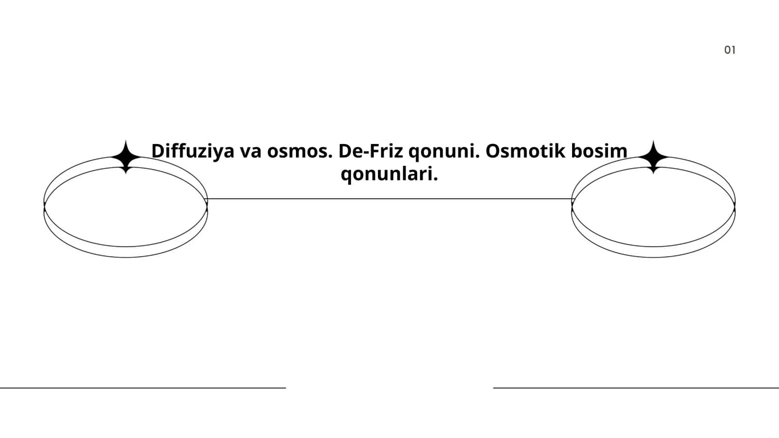Diffuziya va osmos. De-Friz qonuni. Osmotik bosim qonunlari