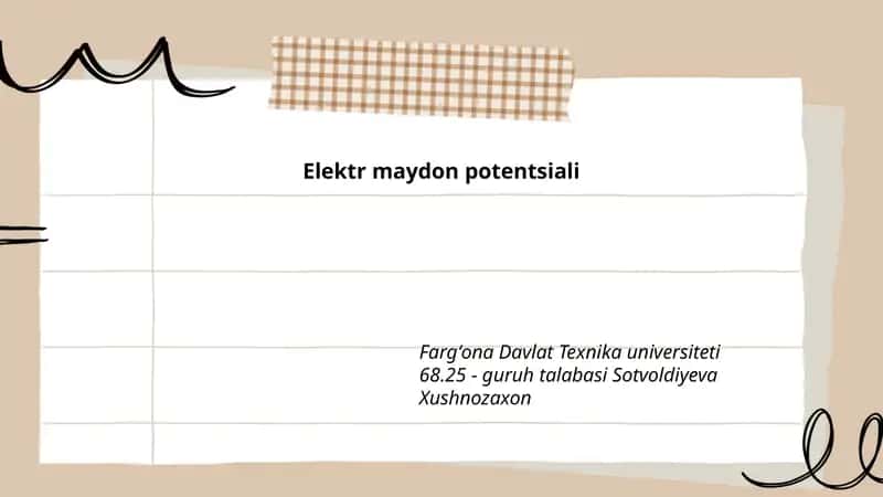 Elektr maydon potentsiali