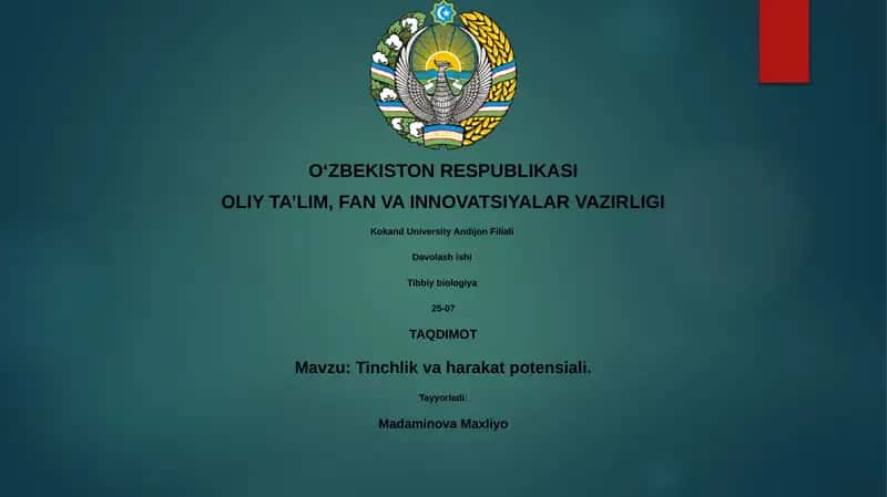 Davolash ishi