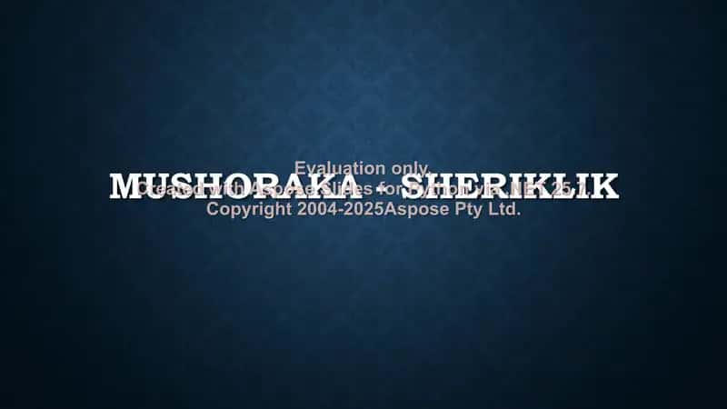 Mushoraka - sheriklik