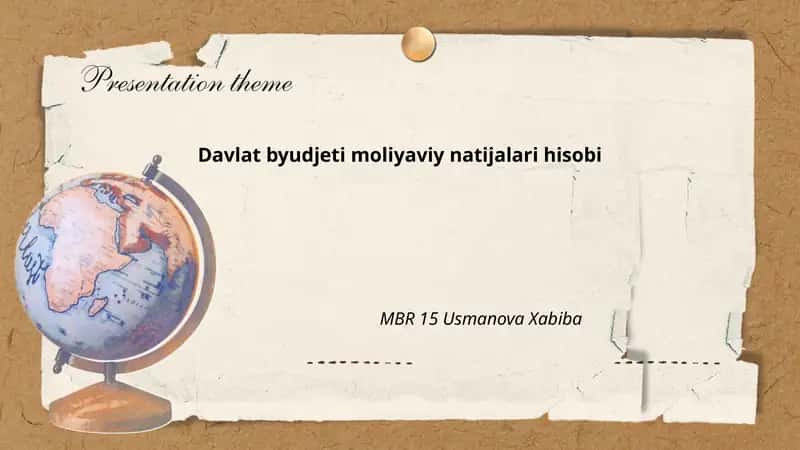 Davlat byudjeti moliyaviy natijalari hisobi