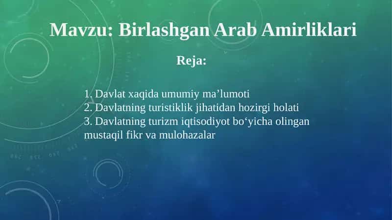 Birlashgan Arab Amirliklari