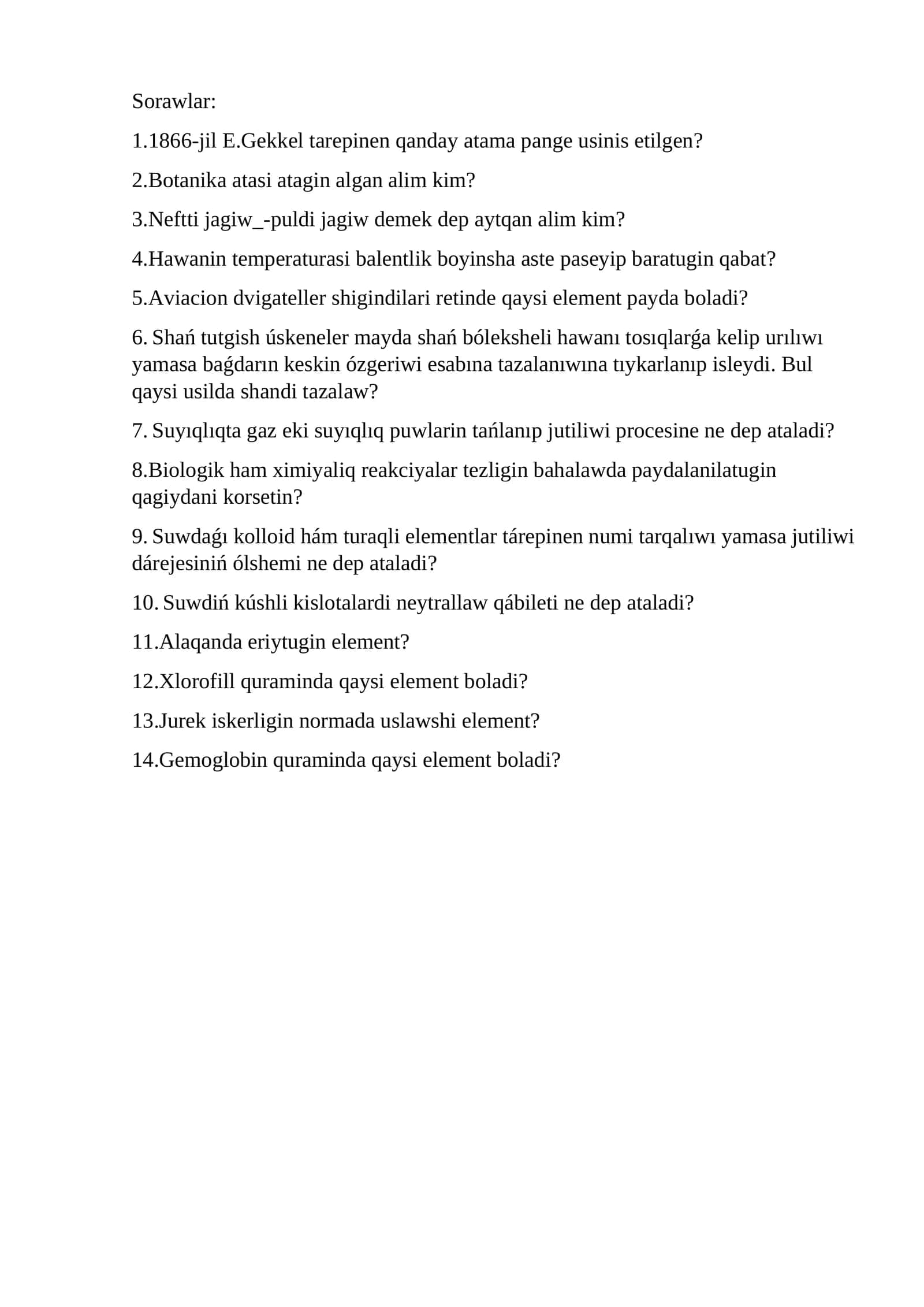Sorawlar