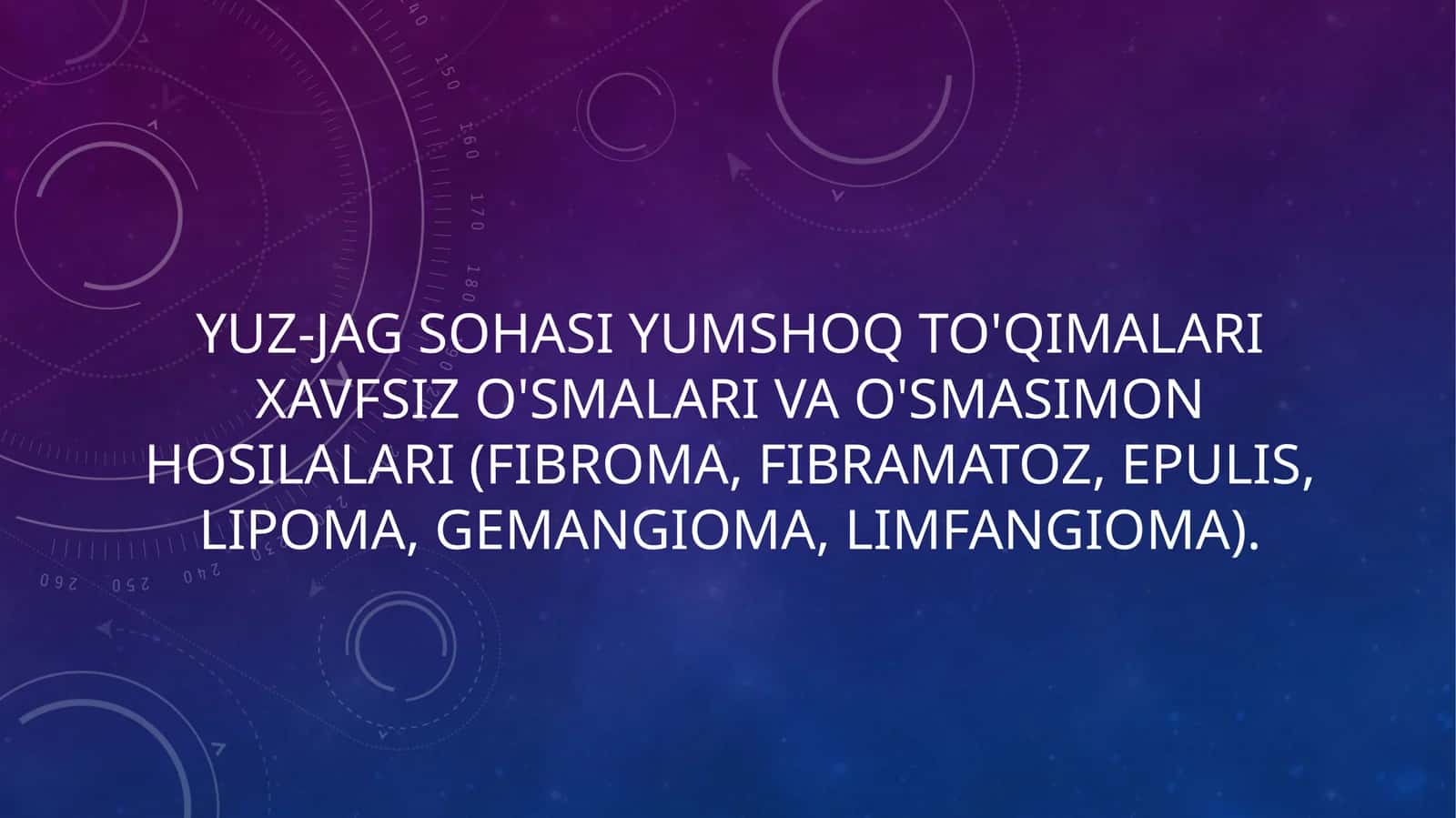 Yumshoq to‘qima o‘smalari