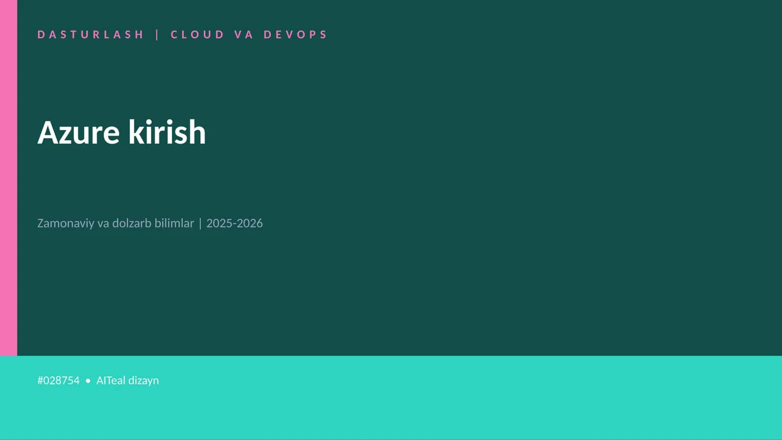 Azure kirish