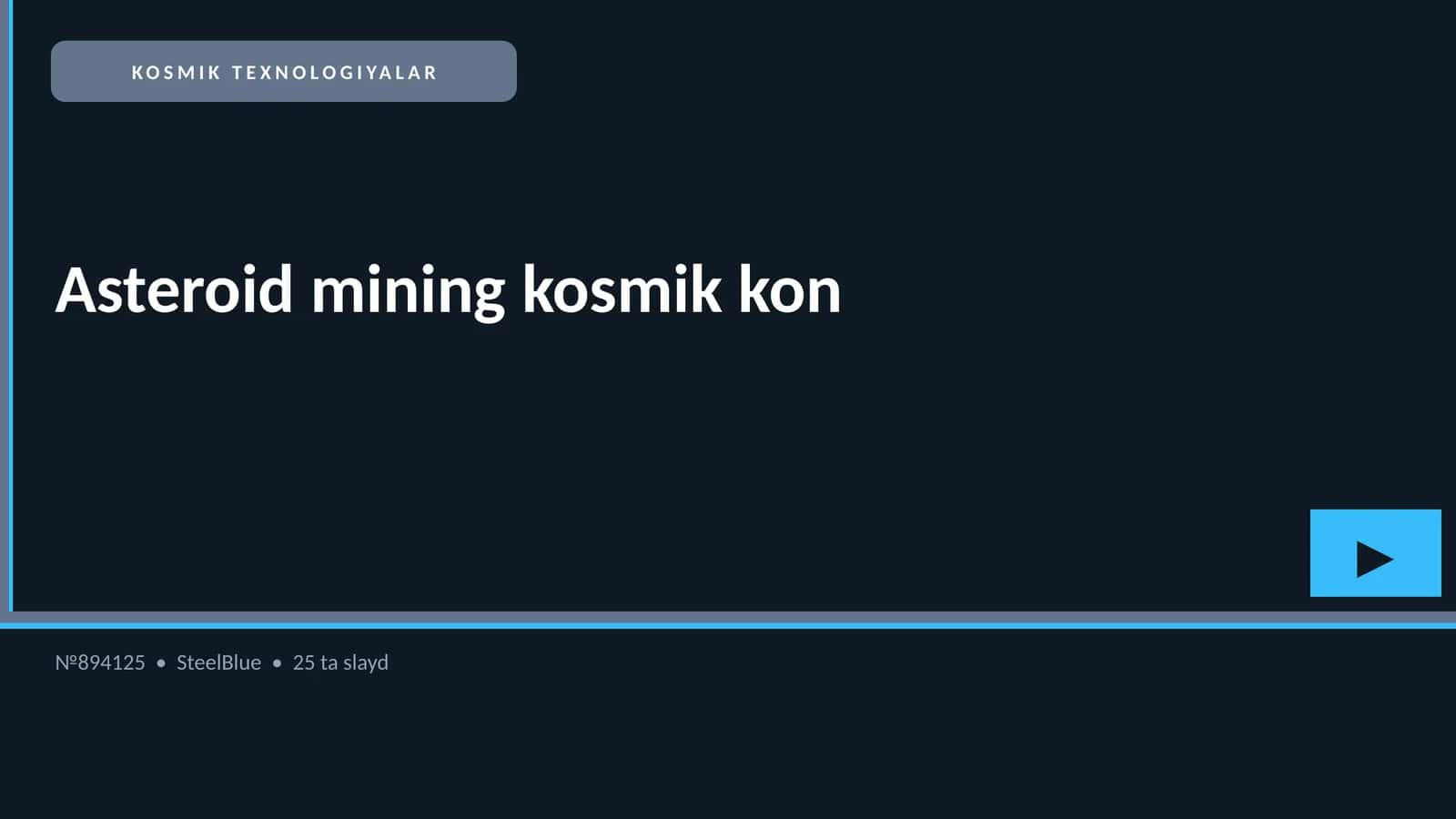 KOSMIK TEXNOLOGIYALAR