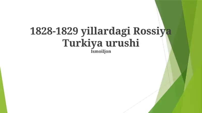 1828-1829 yillardagi Rossiya Turkiya urushi