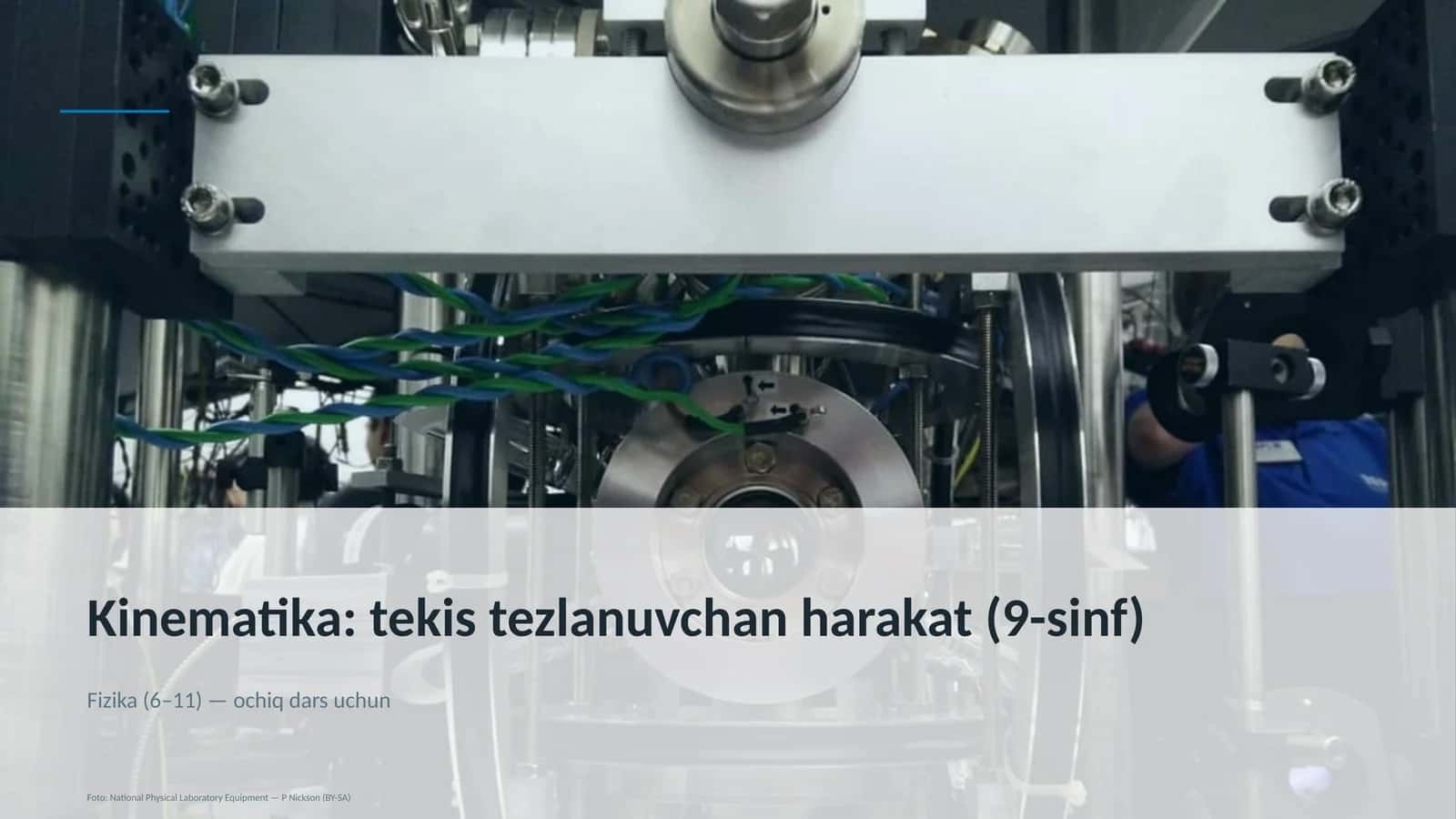 Kinematika: tekis tezlanuvchan harakat (9-sinf)