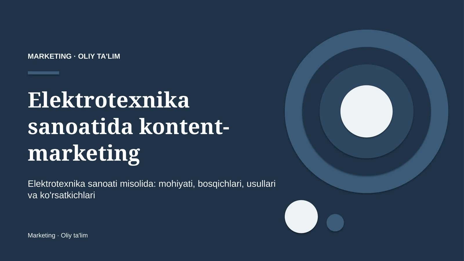 elektrotexnika sanoatida kontent marketing 9906