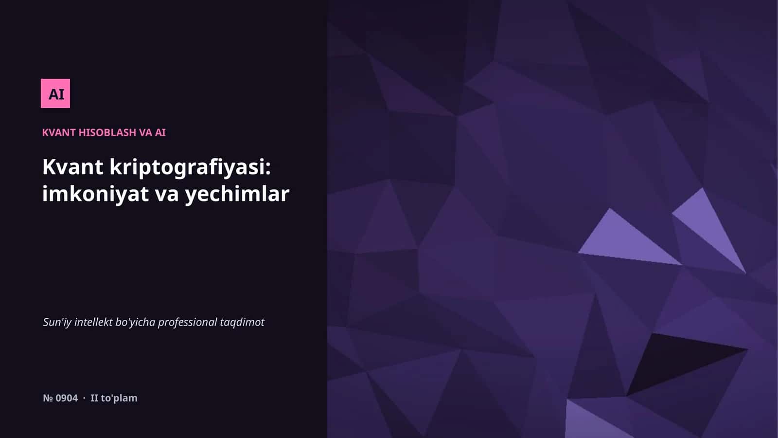 KVANT HISOBLASH VA AI