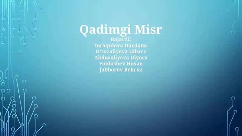 Qadimgi Misr