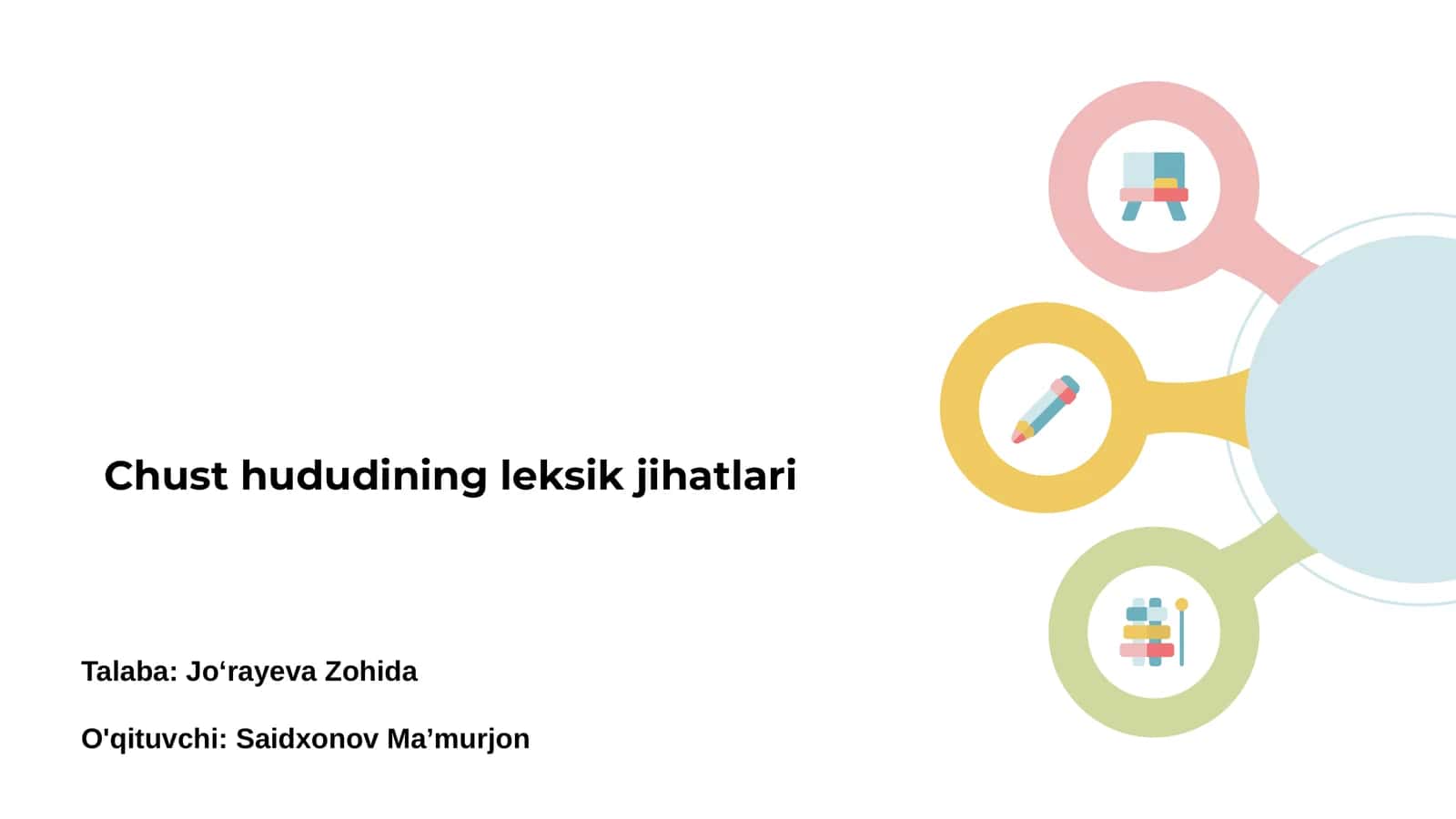 Chust hududining leksik jihatlari