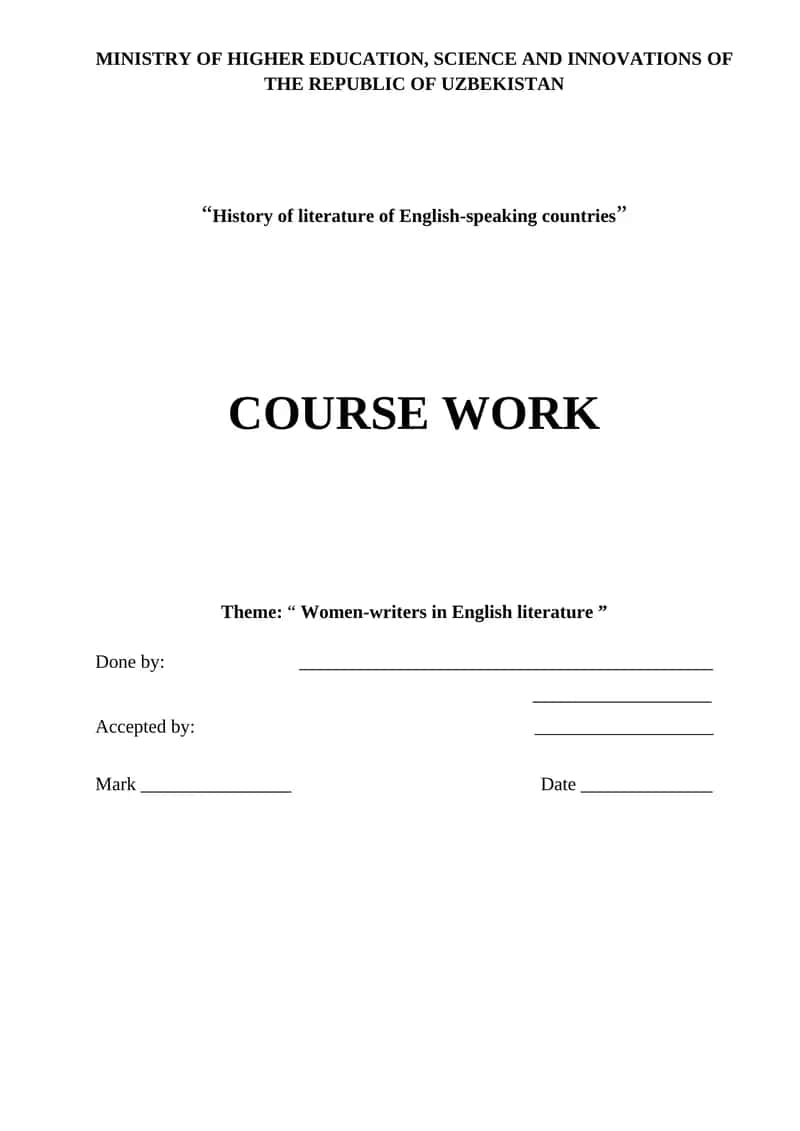 Women-writers in English literature
