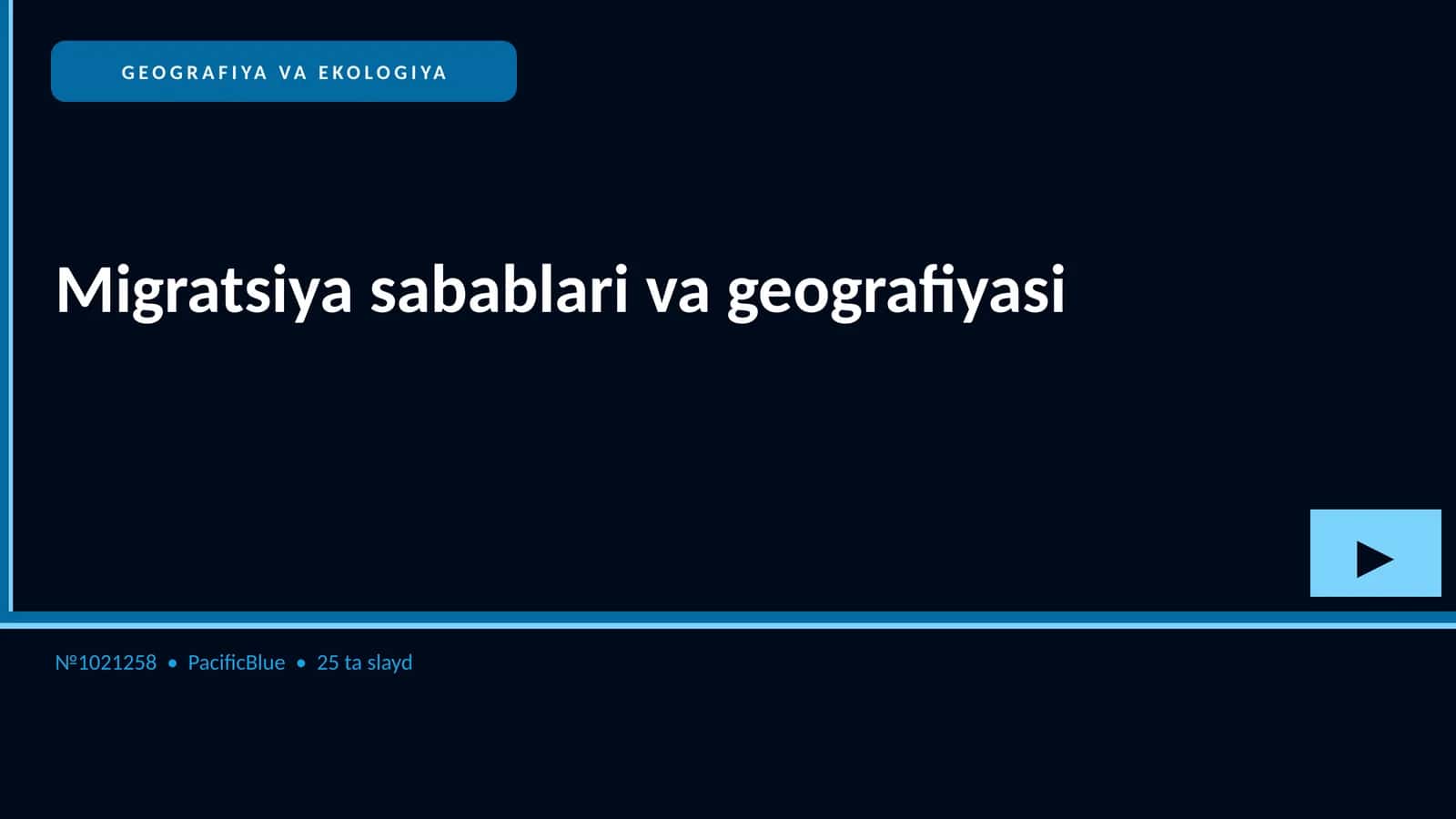 Migratsiya sabablari va geografiyasi