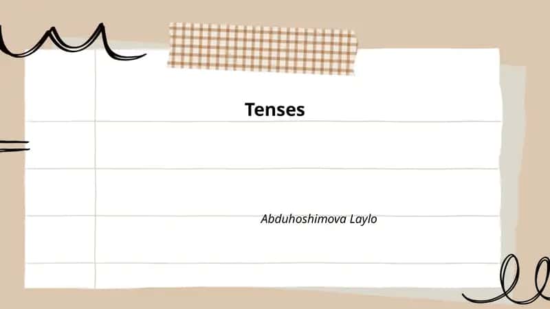 Tenses