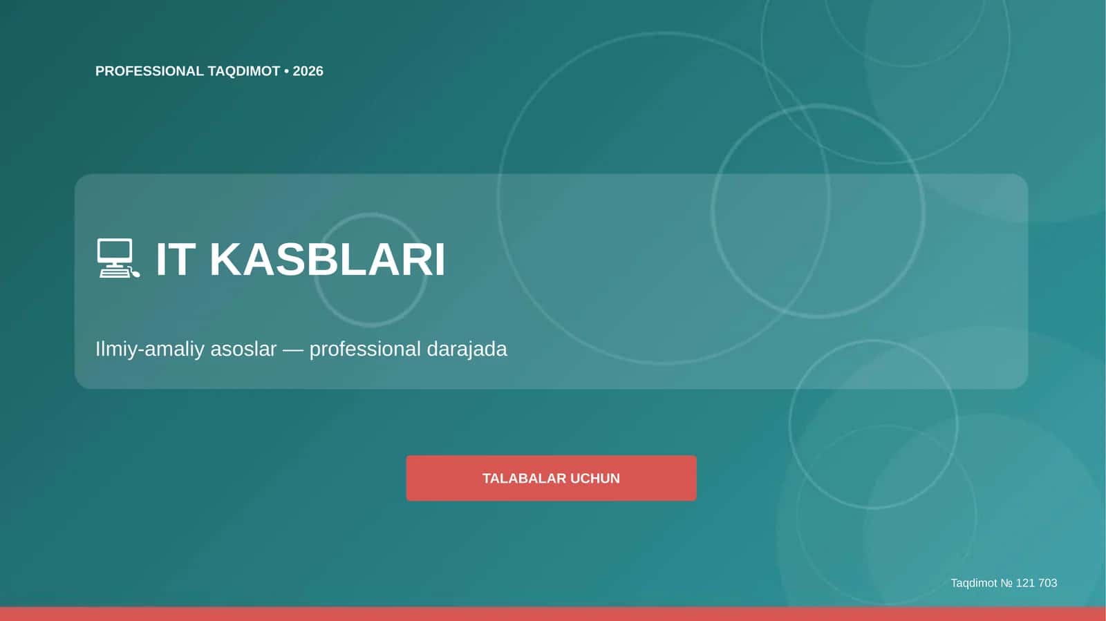 IT Kasblari: Ilmiy-Amaliy Asoslar