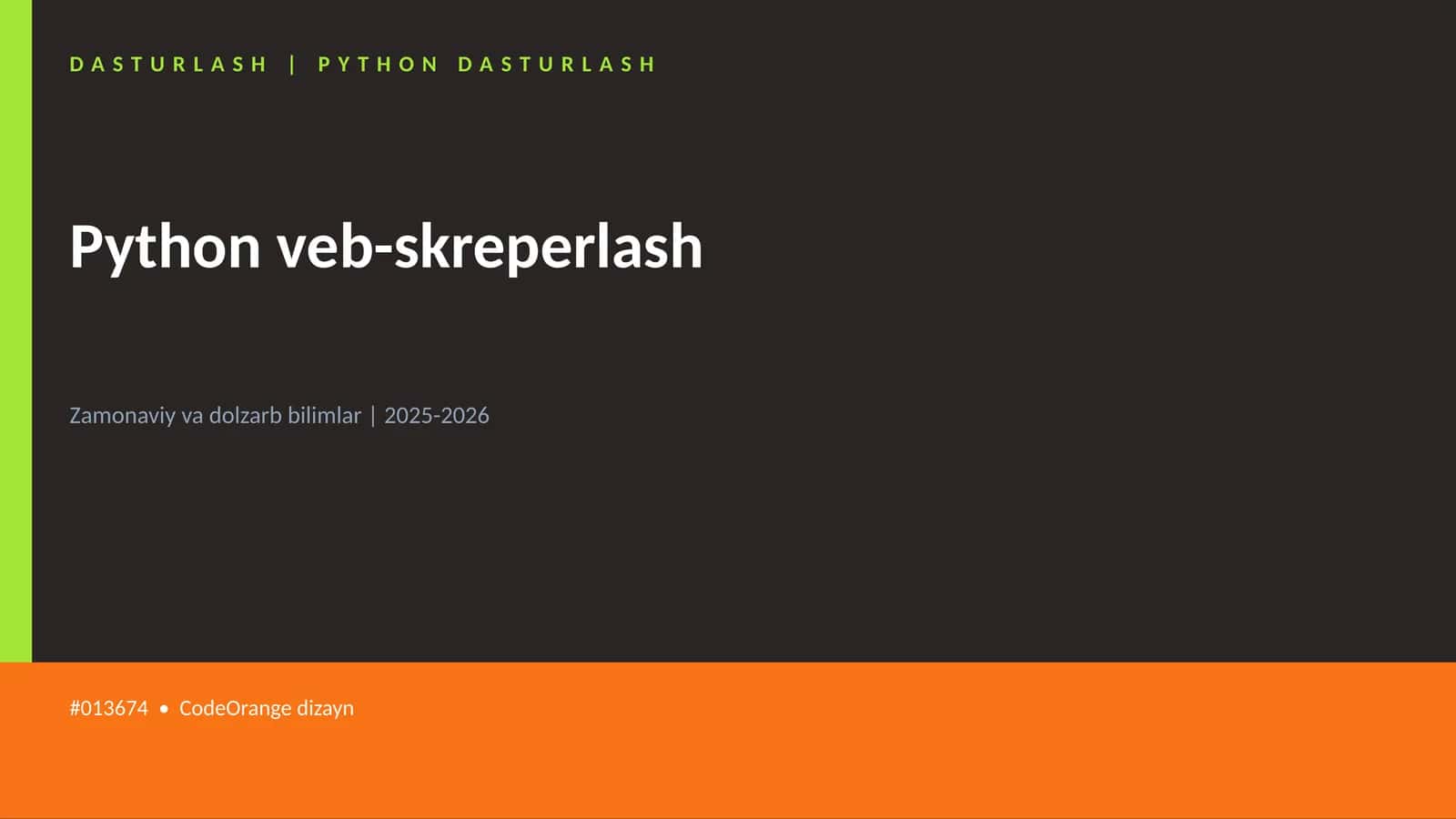 Python veb-skreperlash