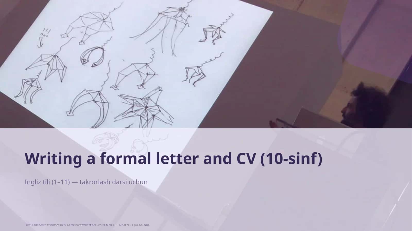 Writing a formal letter and CV (10-sinf)