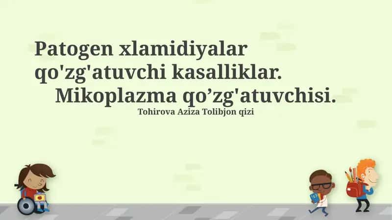 Xlamidiya va Mikoplazma Infektsiyalari