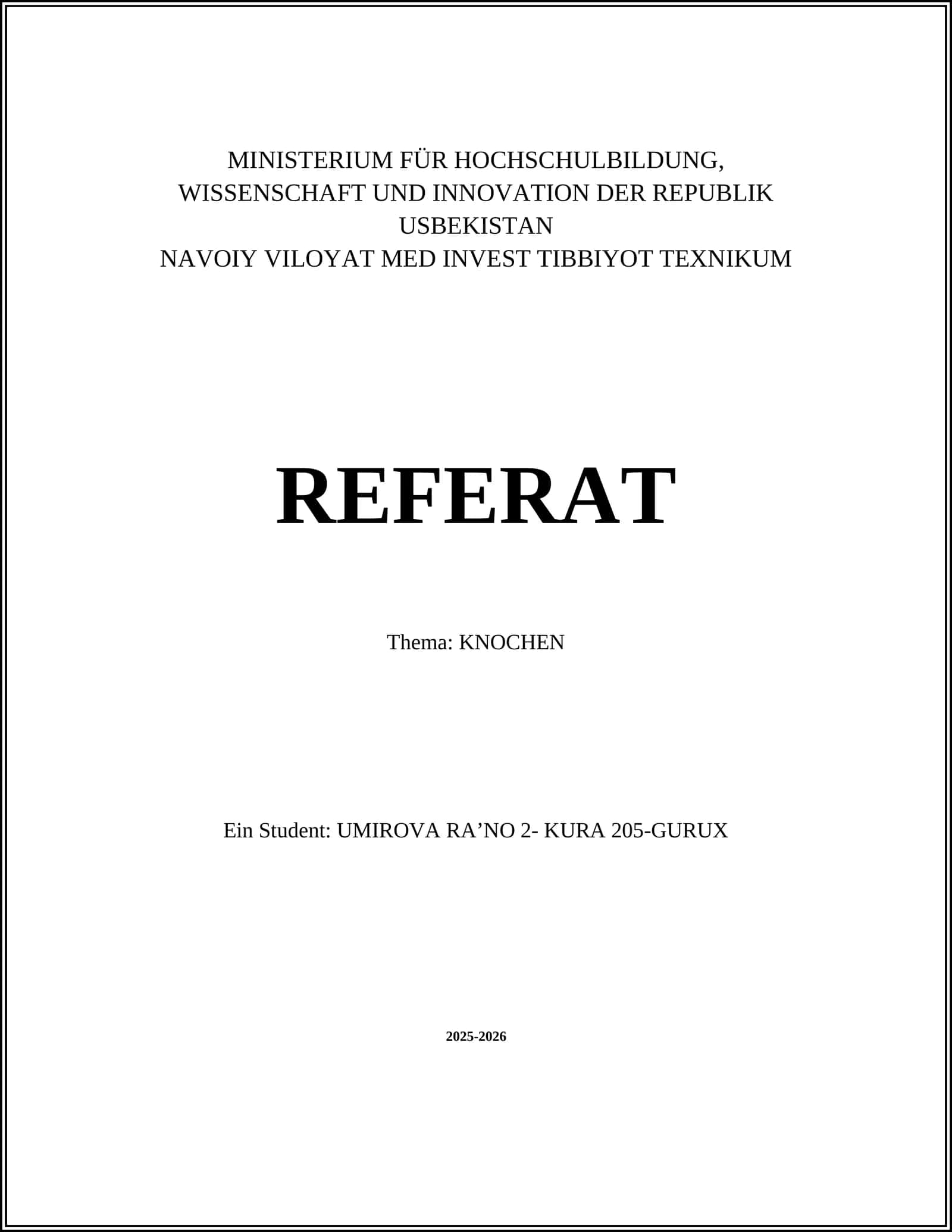 Knochenaufbau und Entwicklung (Makro- und Mikrostruktur)