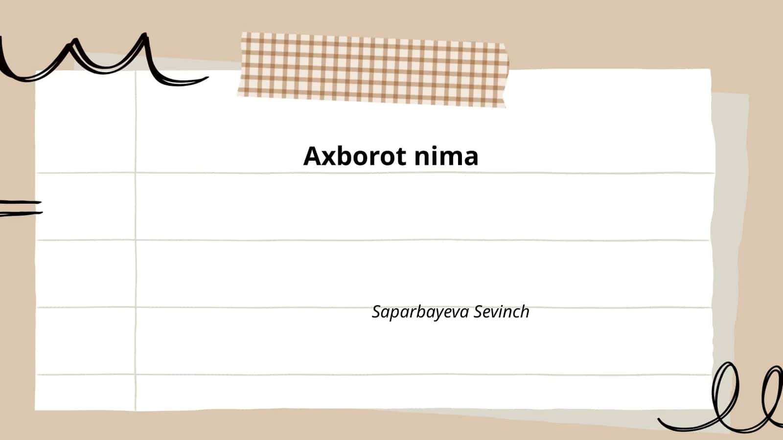 Axborot texnologiyalari