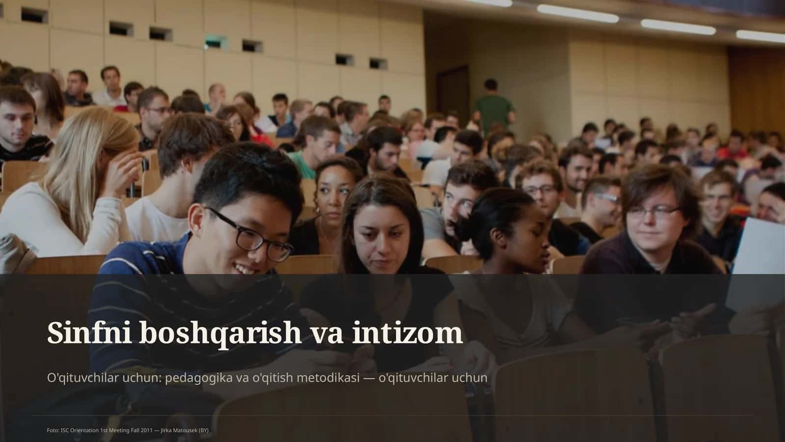 Sinfni boshqarish va intizom