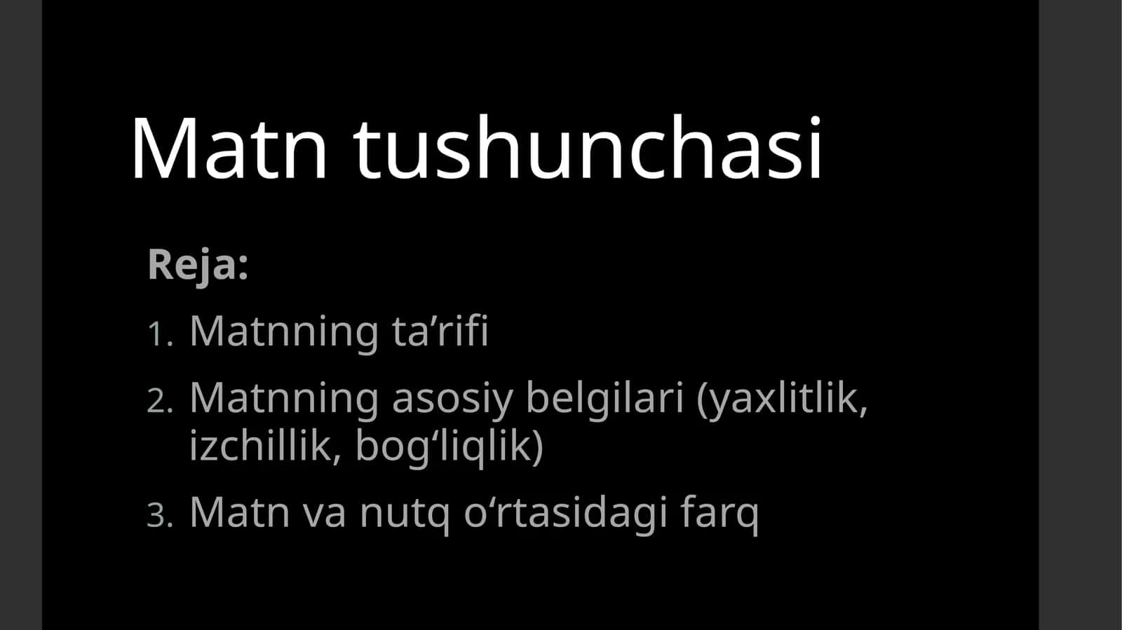 Matntushunchasi
