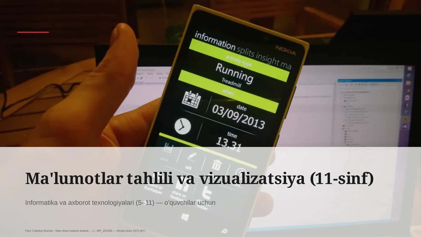 Ma'lumotlar tahlili va vizualizatsiya (11-sinf)