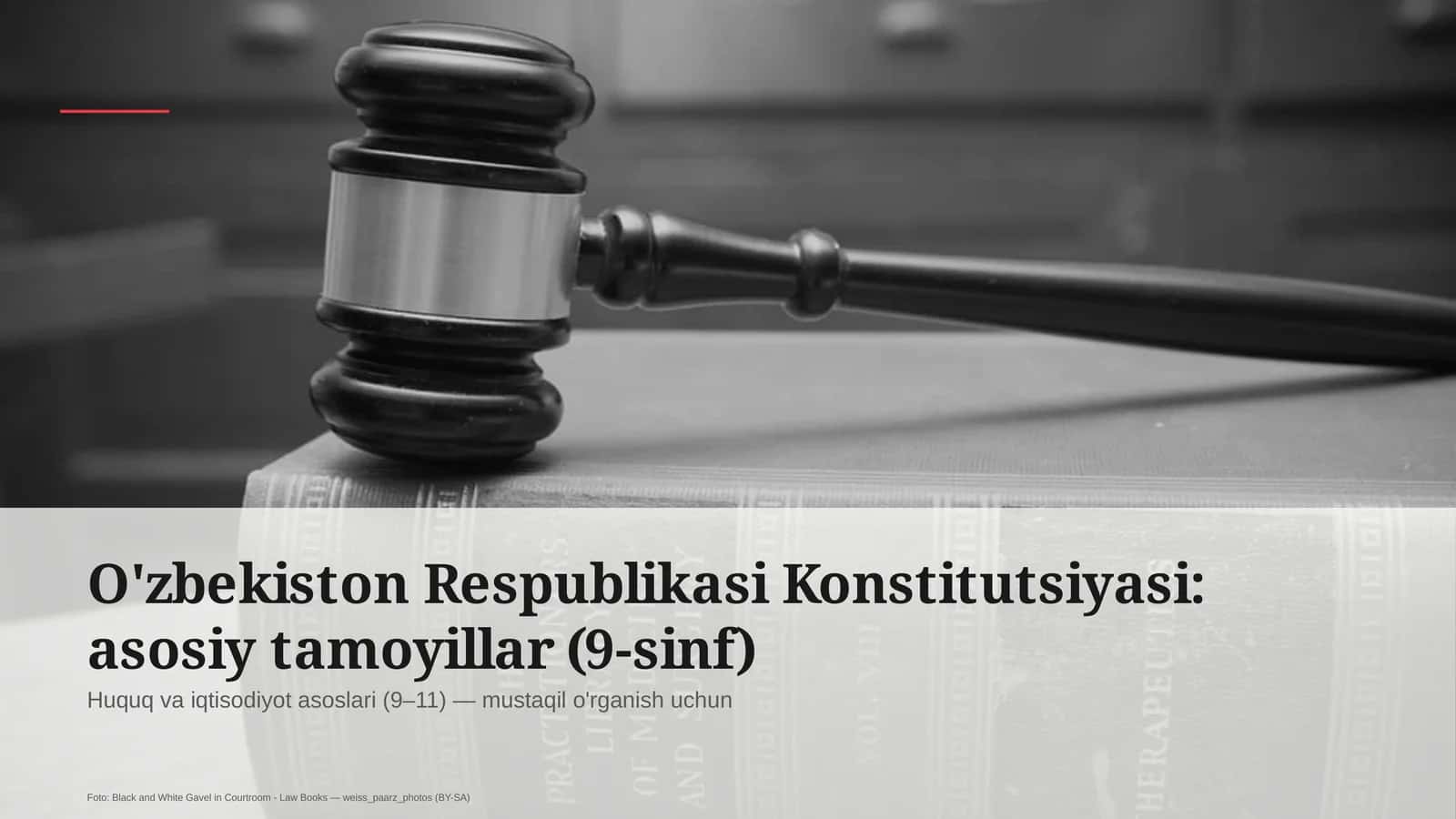Huquq va iqtisodiyot asoslari (9–