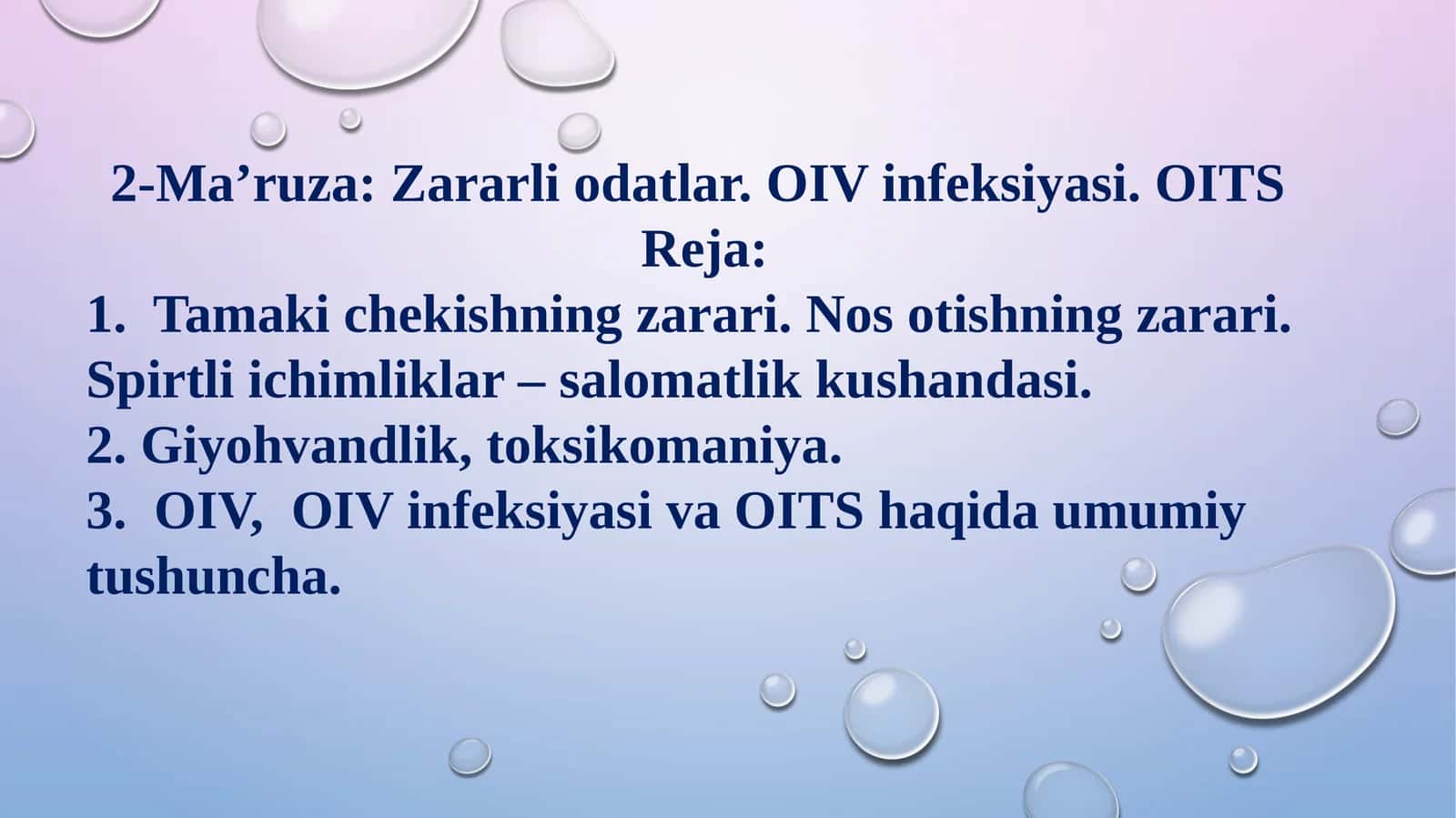 OIV, OIV infeksiyasi va OITS