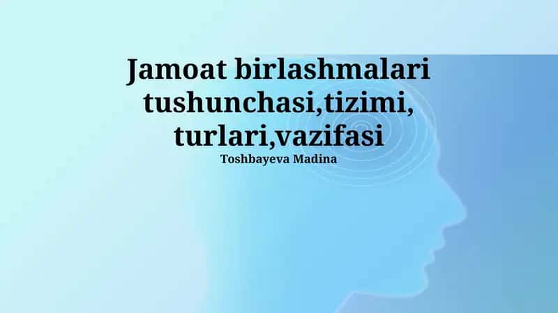 Jamoatchilik Uyushmalari