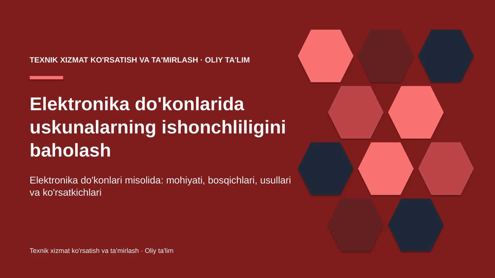 elektronika do'konlarida uskunalarning ishonchliligini baholash 1843