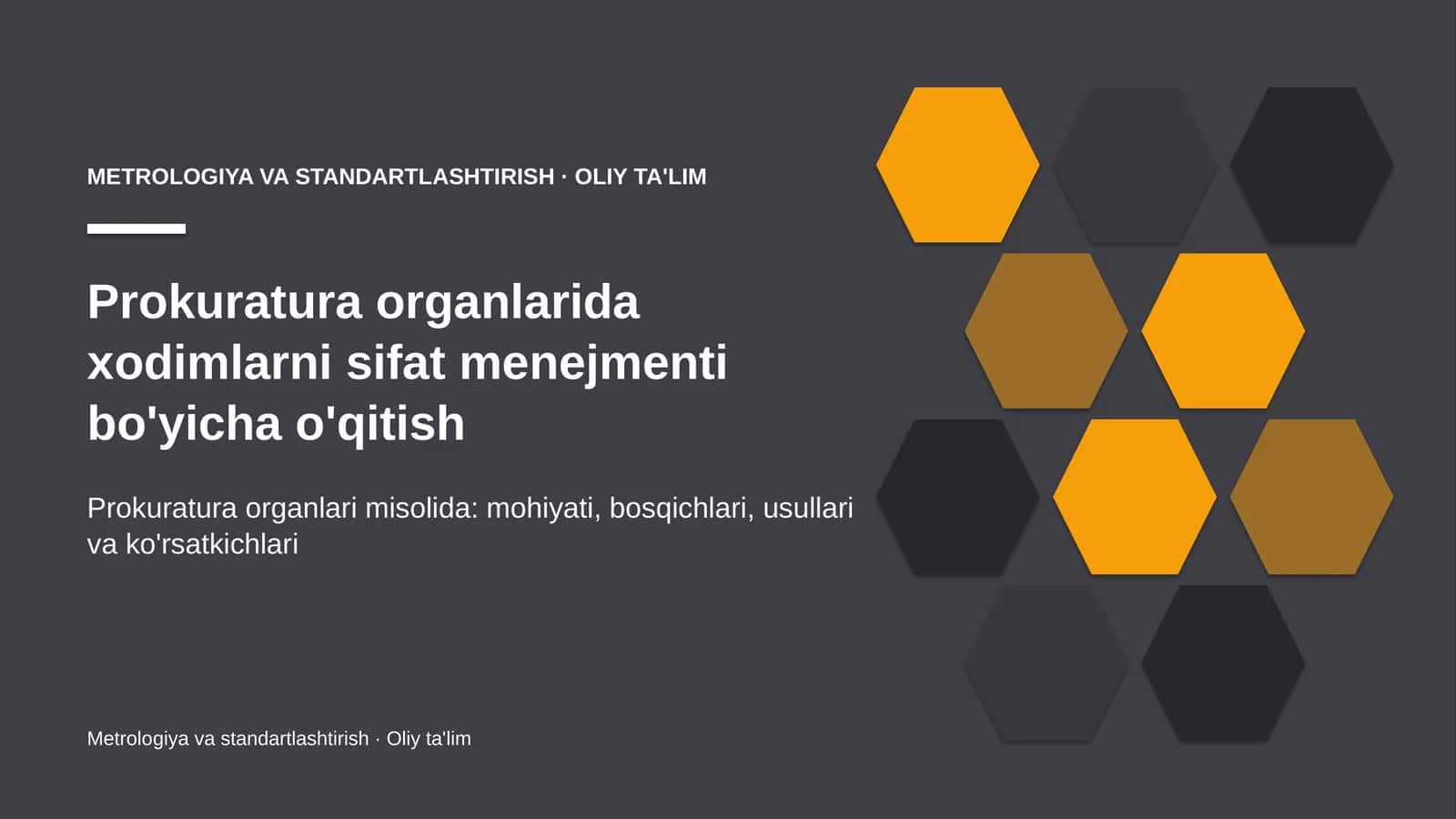 prokuratura organlarida xodimlarni sifat menejmenti bo'yicha o'qitish 5226