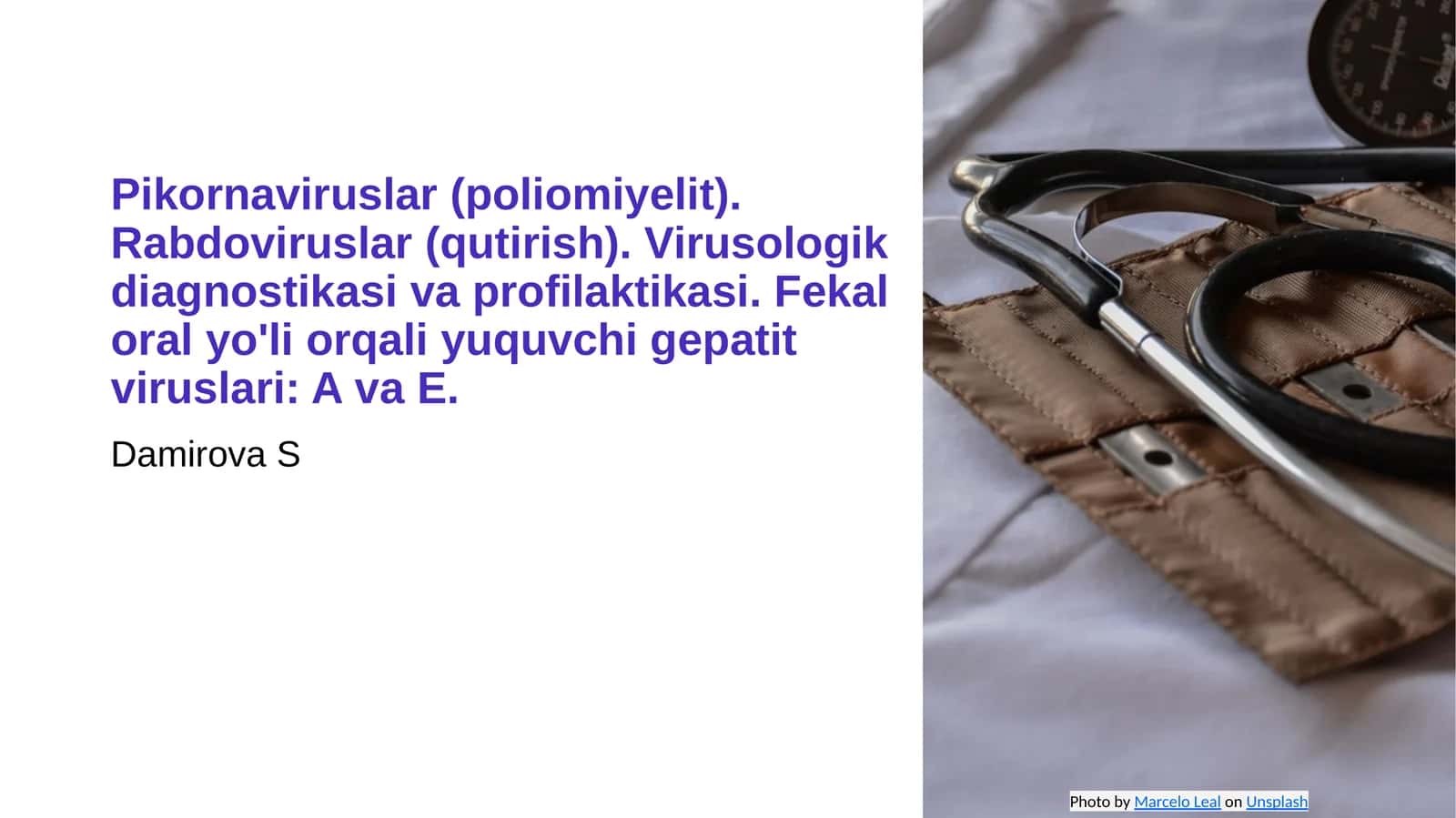 Mikrobiologiyaga oid taqdimot. Mavzusi: pikornoviruslar gepatit.....