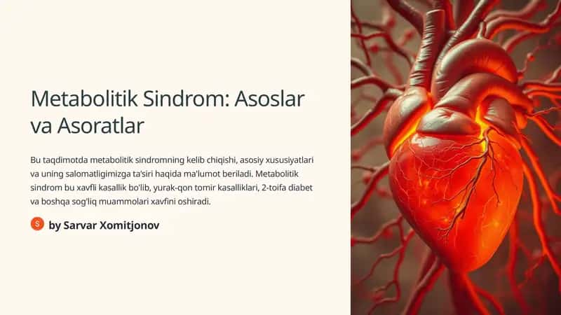Metabolitik Sindrom: Asoslar va Asoratlar