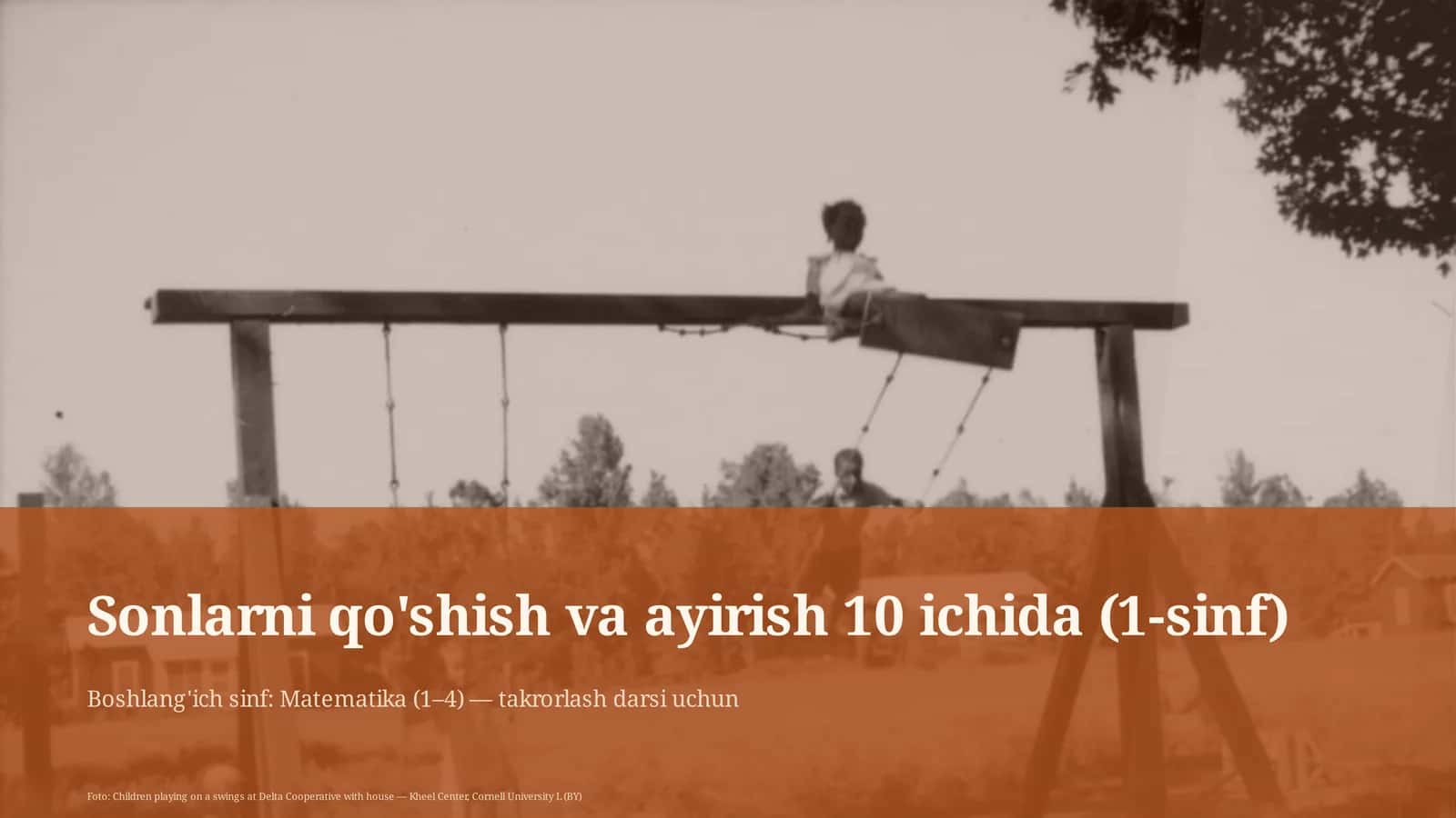 Sonlarni qo'shish va ayirish 10 ichida (1-sinf)
