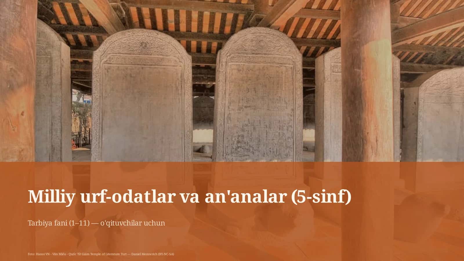Milliy urf-odatlar va an'analar (5-sinf)
