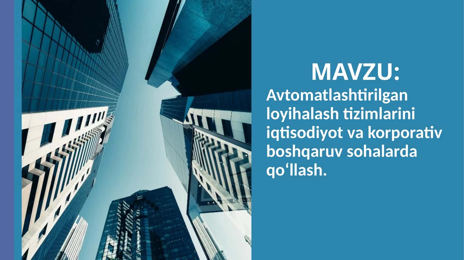 Avtomatlashtirilgan loyihalashtizimlari