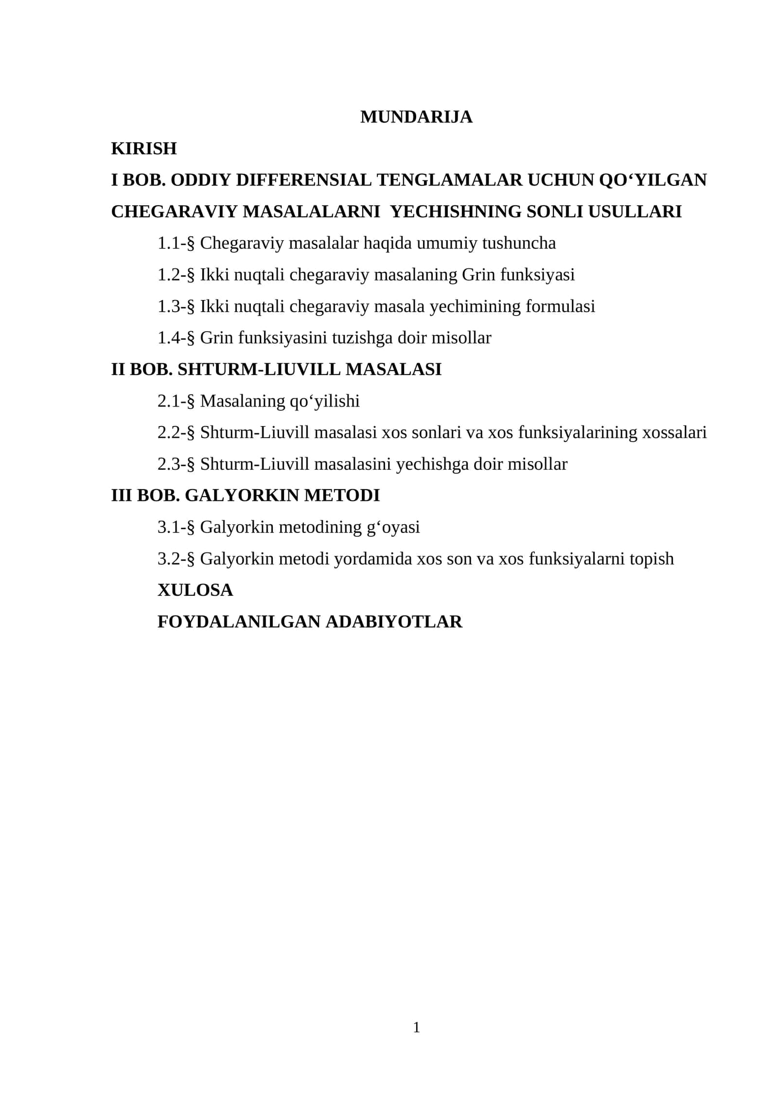 Oddiy differensial tenglamalar