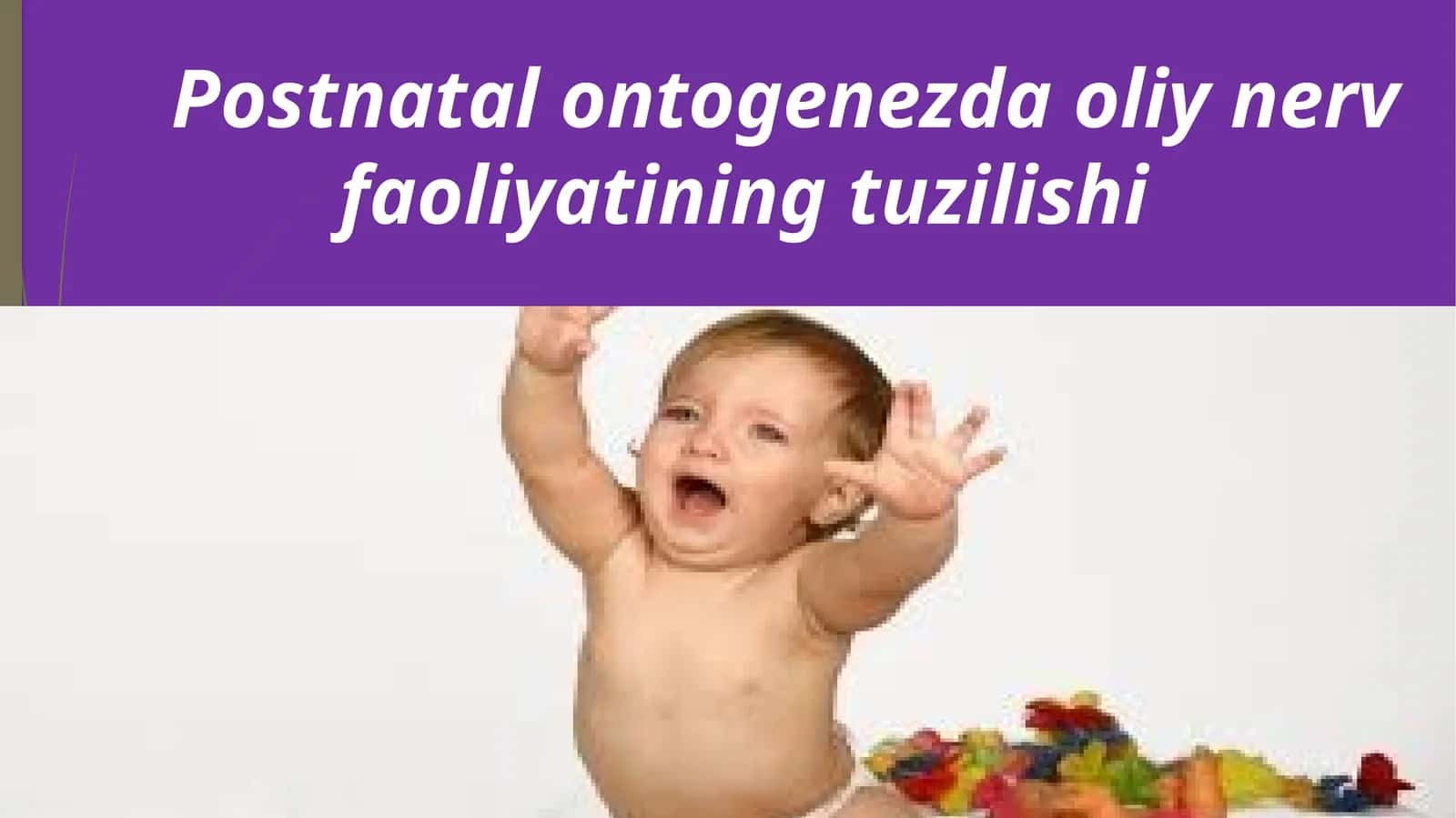 POSTNATAL ONTOGENEZDA OLIY NERV FAOLIYATINING TUZILISHI
