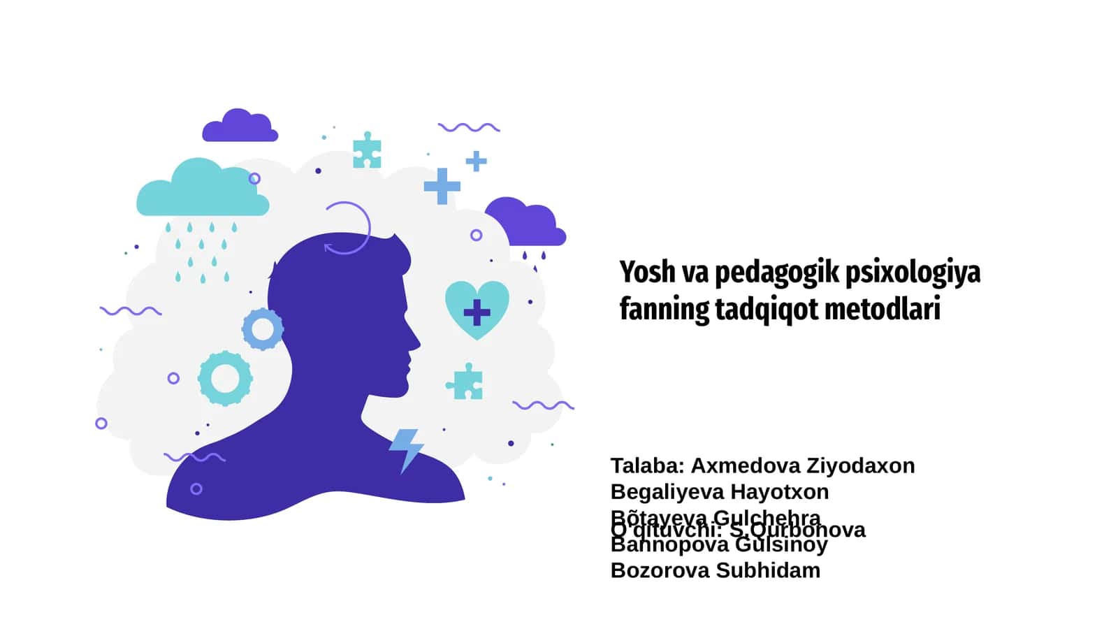 Yosh va pedagogik psixologiya fanning tadqiqot metodlari