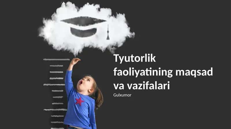 Tyutorlik faoliyatining maqsad va vazifalari bo'yicha kitob