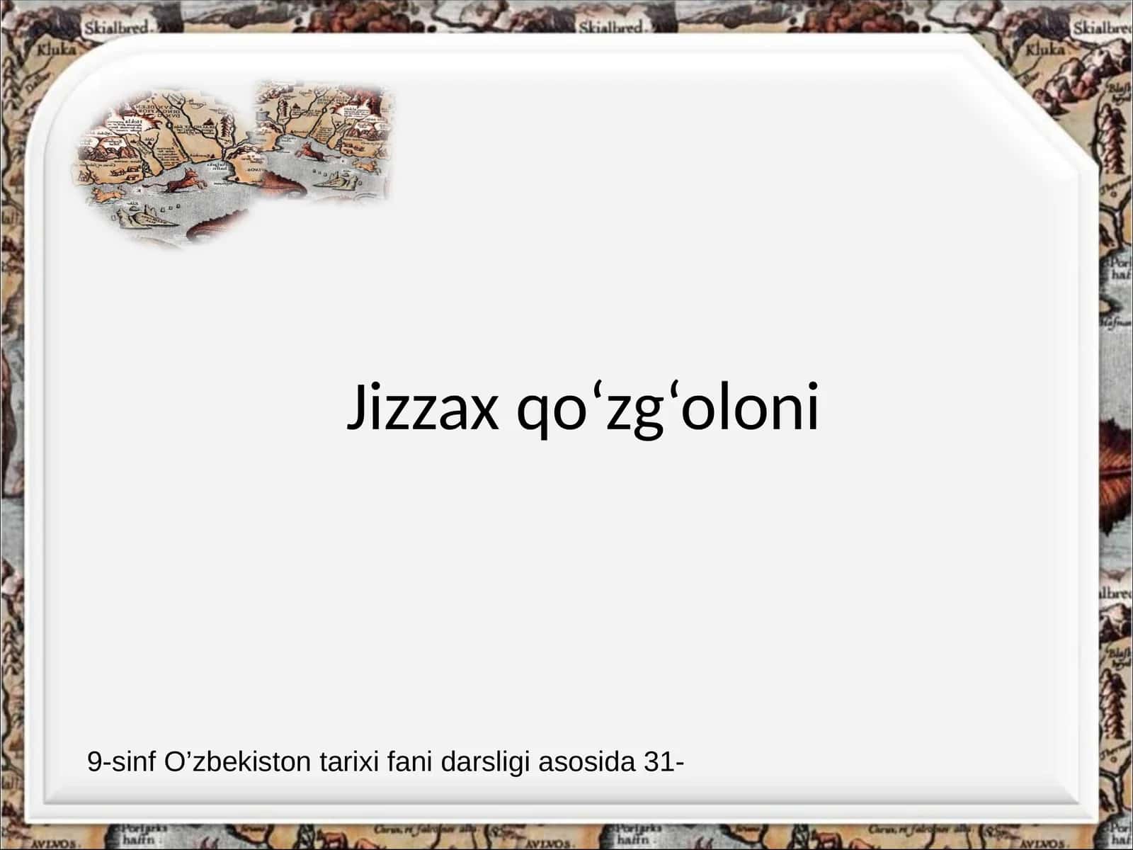 9-sinf O’zbekiston tarixi fani darsligi